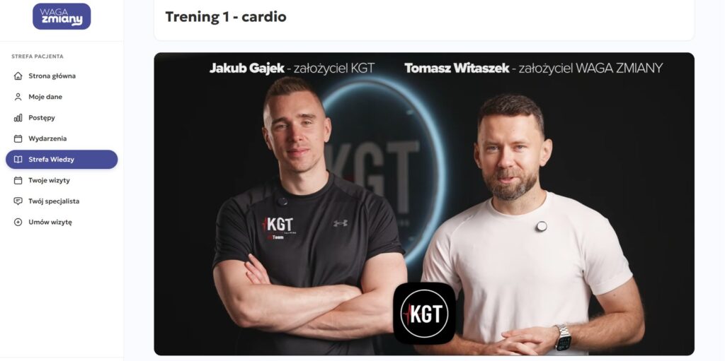 Strefa Pacjenta: film treningowy z Jakubem Gajkiem (KGT) i lek. Tomaszem Witaszkiem